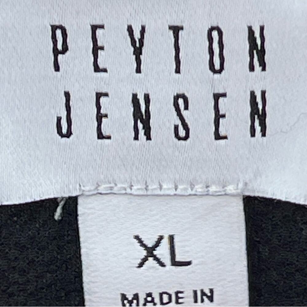 Evereve Peyton Jensen Harlow Lightweight Black Collared Surplice Blouse Size XL - Picture 8 of 10